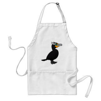 Delantal Cormorant Birdorable de doble cresta