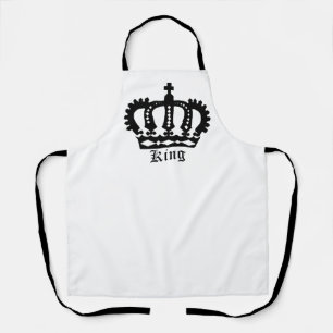 Delantal Corona de Rey Negro