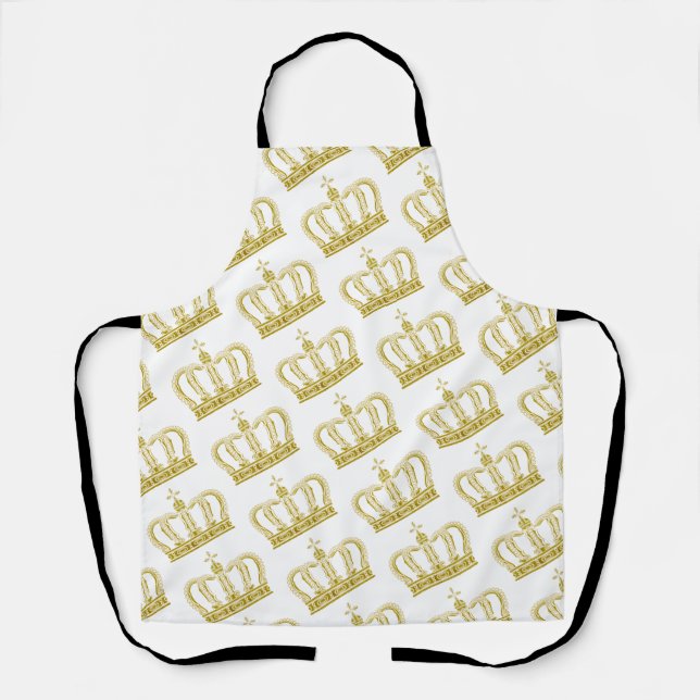 Delantal Corona dorada - realeza de lujo (Anverso)