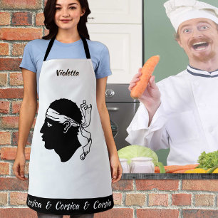 Delantal Corsica apron, cocinero, cocina de los chefs con b