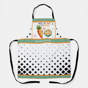 Delantal Corte Kawaii Carrot y Hummus