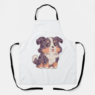 Delantal Corte personalizado pastor australiano kawaii ilus