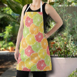 Delantal Cortes de cítricos<br><div class="desc">Apron con rodajas coloridas de limones, limas, naranjas y pomelo. Una divertida adición a su cocina de verano o como regalo. COINCIDIENDO con los artículos de nuestra tienda.</div>