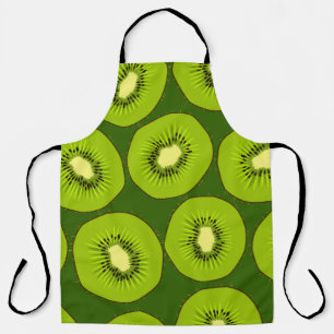Delantal Cortes de fruta de Kiwi: verde oscuro.