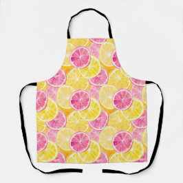 Delantal Cortina rosa de pomelo y ducha de limón