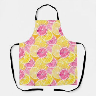 Delantal Cortina rosa de pomelo y ducha de limón