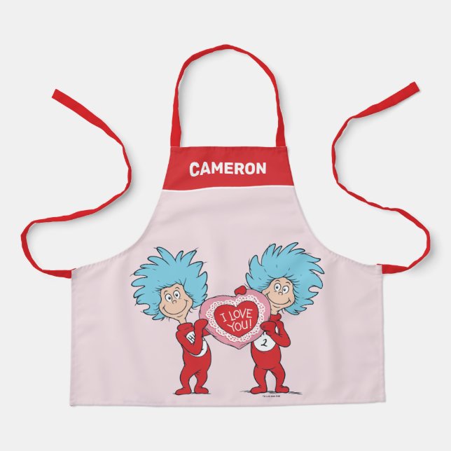 Delantal Cosa Uno Cosa Dos Te Amo (Anverso)