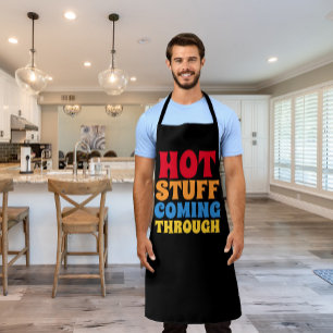 Delantal Cosas calientes que vienen a través del humor