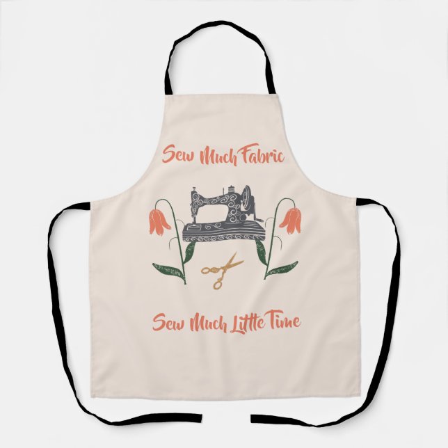 Delantal Coser Entusiast-Sew Tejido Mucha, Poco Tiempo (Anverso)