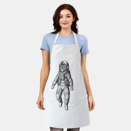 Delantal Cosmic Cat Astronaut Tee