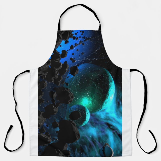 Delantal Cosmic Nebula Voyage All-Over Print Apron (Anverso)