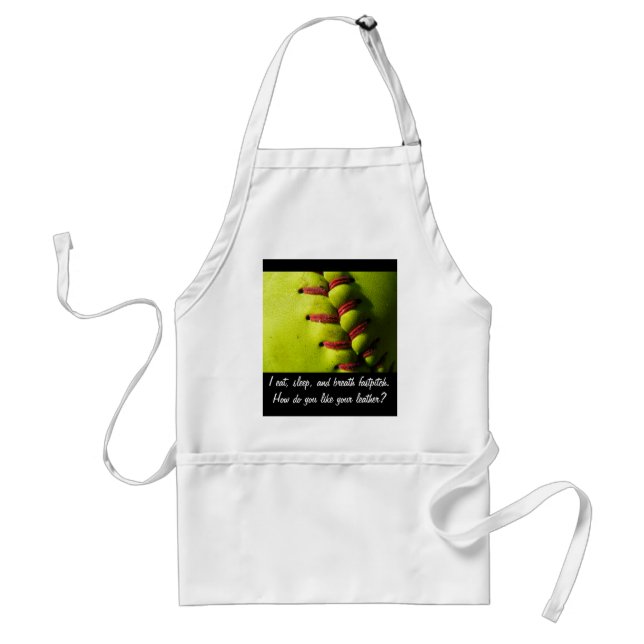 Delantal Costura del softball de Fastpitch (Frente)