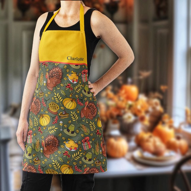 Delantal Cosy Fall Autumn Thanksending Apron (Subido por el creador)