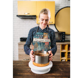 Delantal Cosy Hygge Village Nordic Folk Art, personalizado