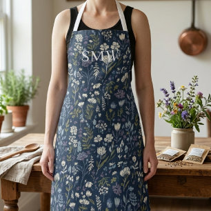 Delantal Cottagecore Flor Silvestre – Monograma Personaliza