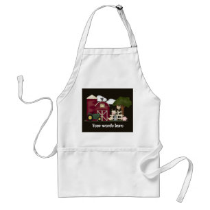 Delantal Country Farm agregue palabras cocina paleta