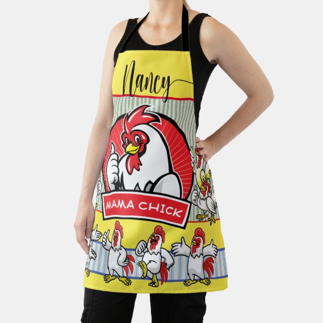 Delantal Country Sunshine Chicken Rooster Apron (in situ)