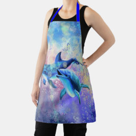 Delantal Couple Dolphin Apron