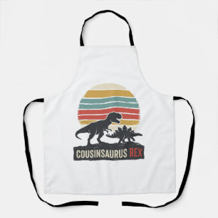 Delantal Cousinsaurus Rex Camiseta Divertida de Dinosaurio