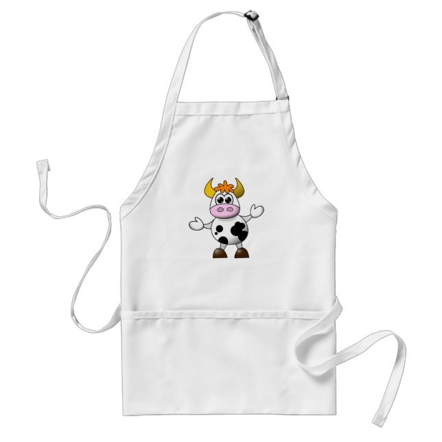 Delantal Cow Personalizado divertida (Frente)