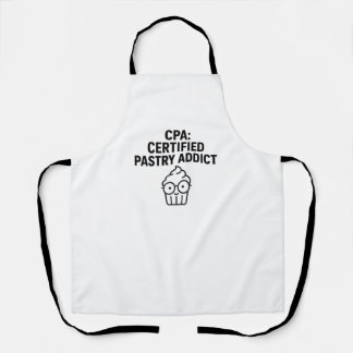 Delantal CPA Certified Pastry Addict - Funny Accounting Pun