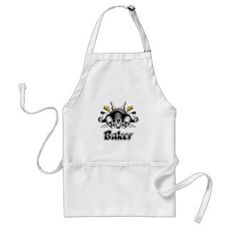 Delantal Cráneo de Baker y utensilios de cocina
