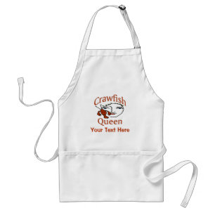 Delantal Crawfish Queen Apron, añadir texto Apron