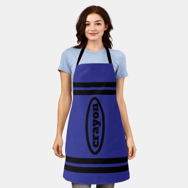 Delantal Crayon Apron Family & Group Costumes - Azul (Gastado)