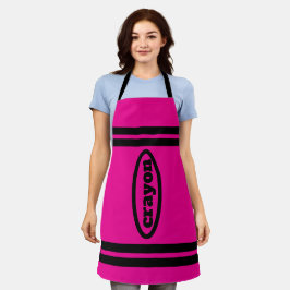 Delantal Crayon Apron Family & Group Costumes - Fuchsia