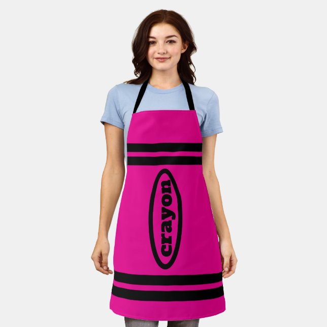 Delantal Crayon Apron Family & Group Costumes - Fuchsia (Gastado)