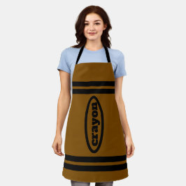 Delantal Crayon Apron Family & Group Costumes - Marrón