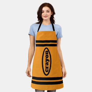 Delantal Crayon Apron Family & Group Costumes - Naranja