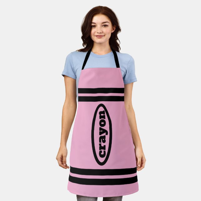 Delantal Crayon Apron Family & Group Costumes - Rosa (Gastado)