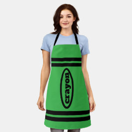 Delantal Crayon Apron Family & Group Costumes - Verde