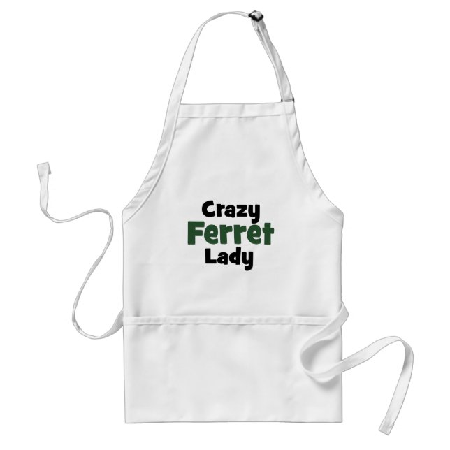 Delantal Crazy Ferret Lady (Frente)