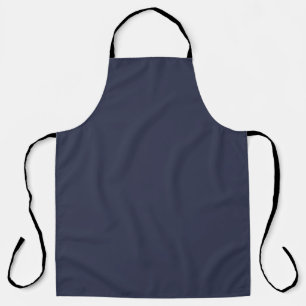 Delantal Crea tu propio azul gris oscuro personalizado