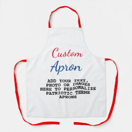 Delantal Crea tu propio Personalizado, chef americano