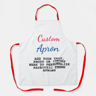 Delantal Crea tu propio Personalizado, chef americano