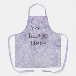 Delantal Crea tu propio Purpurina metalúrgico púrpura