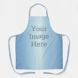 Delantal Crea tu propio Relieve metalizado de imitación azu