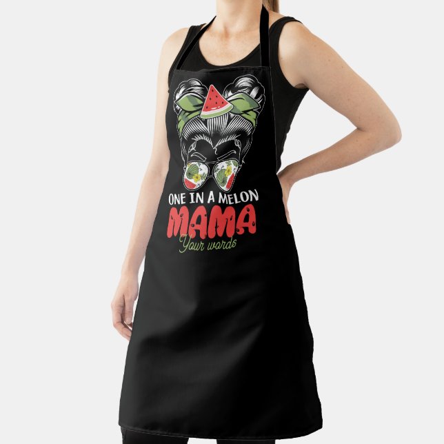 Delantal Crea tu propio uno en una mamá melón (in situ)
