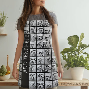 Delantal Crea un collage de fotos personalizado con 18 foto