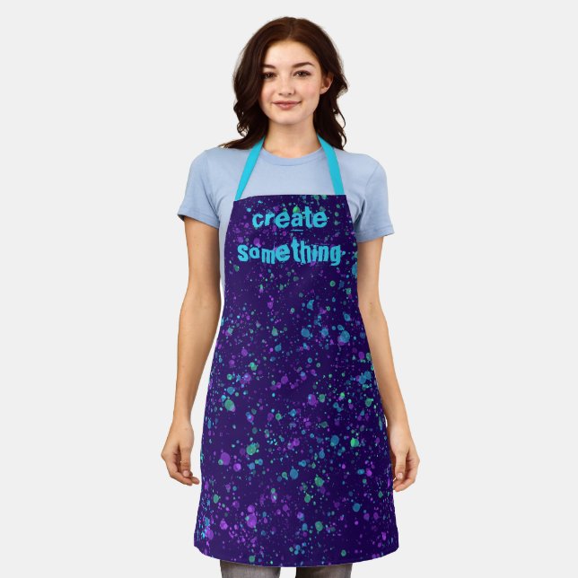 Delantal Crear algo Paint Splatter Apron (Gastado)