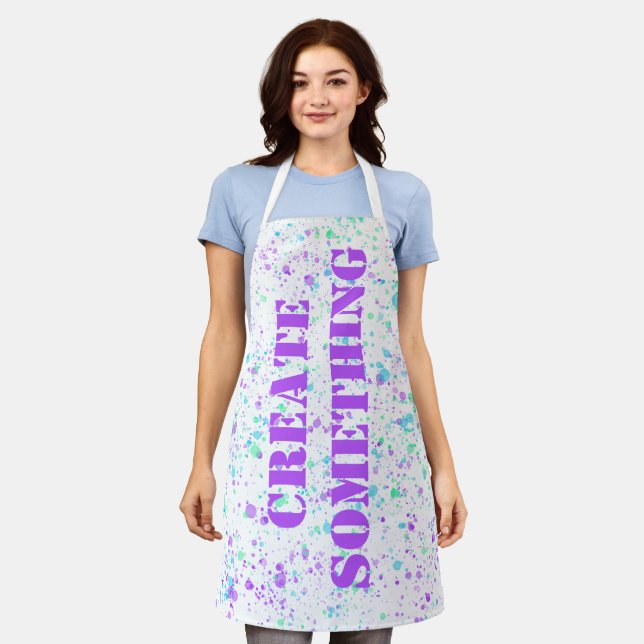Delantal Crear algo Paint Splatter Apron (Gastado)