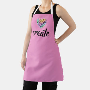 Delantal Crear corazón arcoiris
