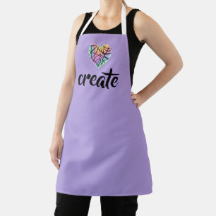 Delantal Crear corazón arcoiris