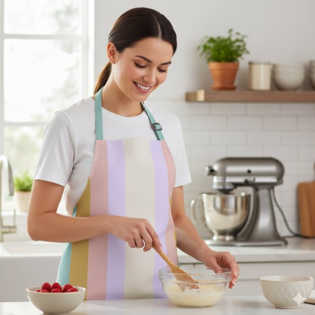 Delantal Crear su propia raya retro Personalizado Arcoiris (Subido por el creador)