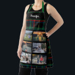 Delantal Crear su propio nombre de collage de fotos de la f<br><div class="desc">Crea tu propio nombre de collage de fotos de la familia,  patrón a cuadros,  Apron. Puedes personalizarlo y agregar tus fotos y nombres más hermosos.</div>