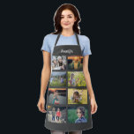 Delantal Crear su propio nombre de collage de fotos de la f<br><div class="desc">Crea tu propio nombre de collage de fotos familiar Apron. Puedes personalizarlo y agregar tus fotos y nombres más hermosos.</div>