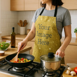 Delantal Crear su propio Relieve metalizado de Faux Purpuri